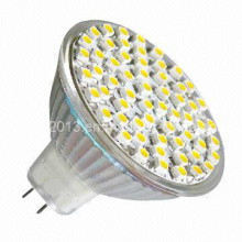 12 Volt MR16 48 3528 SMD 2700k 6000k Ampoule LED avec couvercle